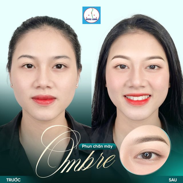 Phun mày Ombre — kết quả tại Hoài Anh