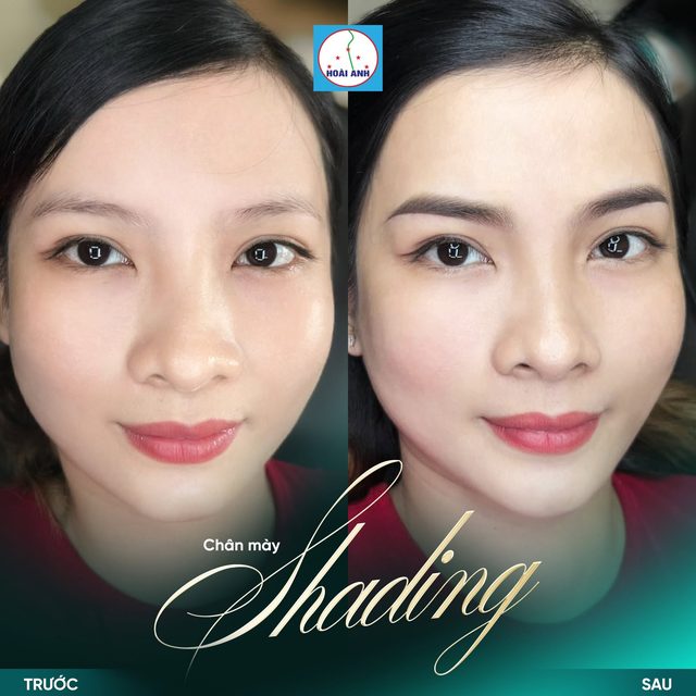 Phun mày Shading tự nhiên — kết quả tại Hoài Anh
