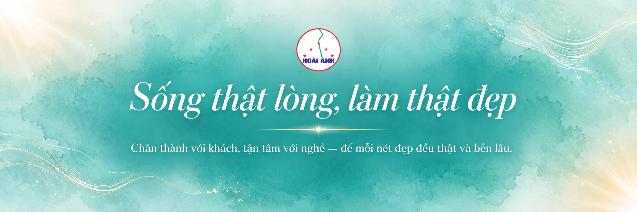Phương châm Hoài Anh — “Sống thật lòng, làm thật đẹp”. Chân thành với khách, tận tâm với nghề, để mỗi nét đẹp đều thật và bền lâu.